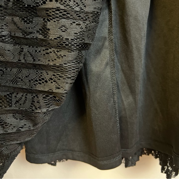 Torrid | Pleated Black Lace Dress Skirt - Picture 4 of 11